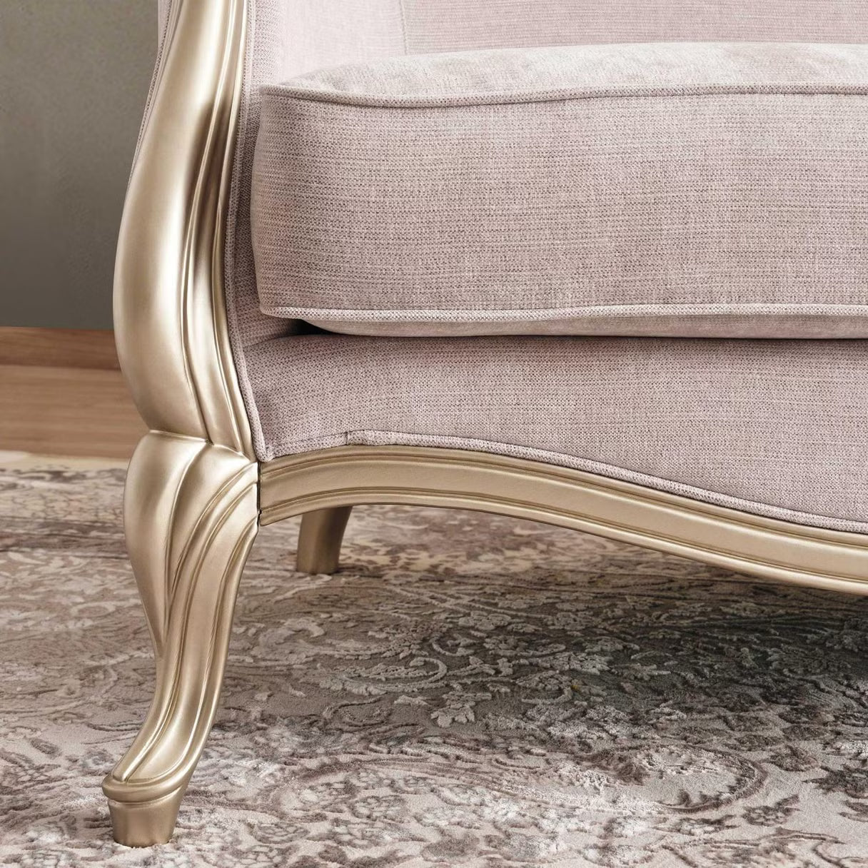 طقم أريكة آنا 3+3+1+1 - فضي 