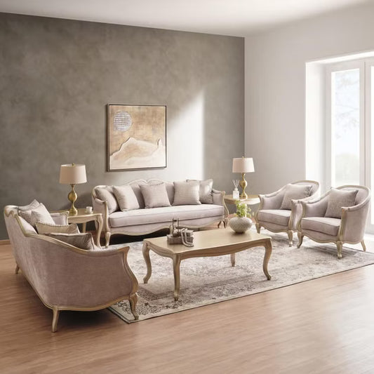 Anna 3+3+1+1 sofa set - silver