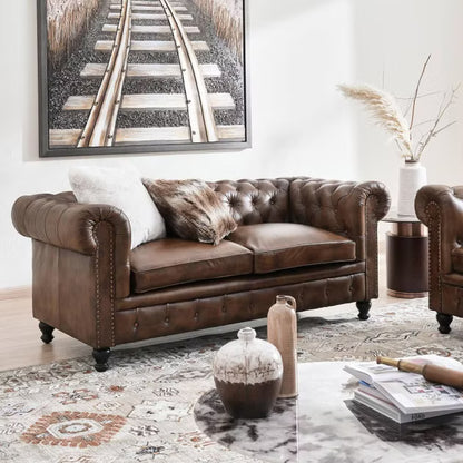 Amta 2 seater sofa - brown