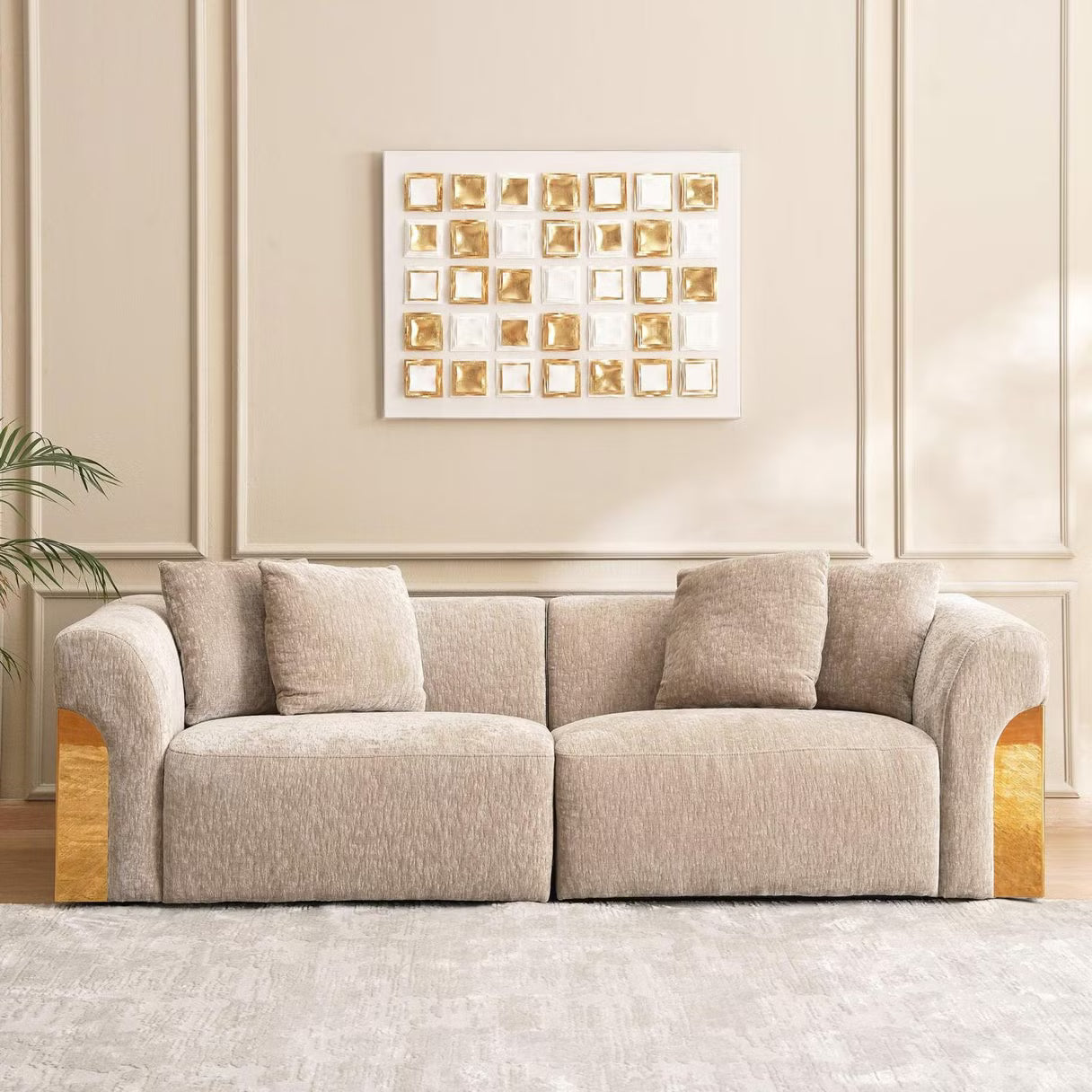 Centos 3 seater sofa - beige