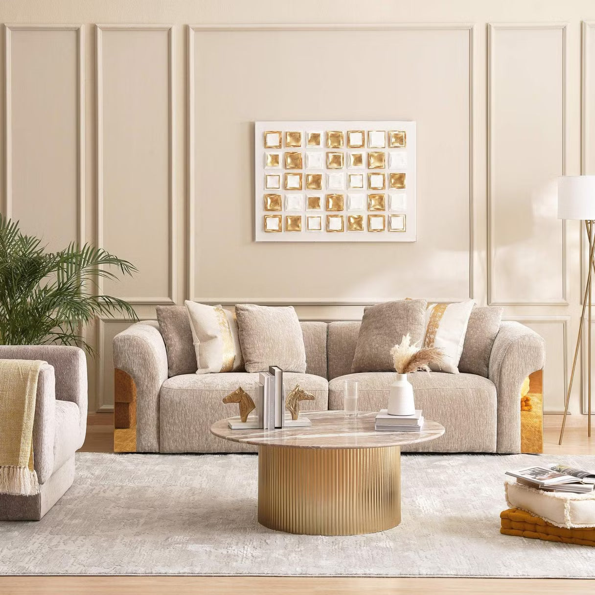 Centos 3 seater sofa - beige