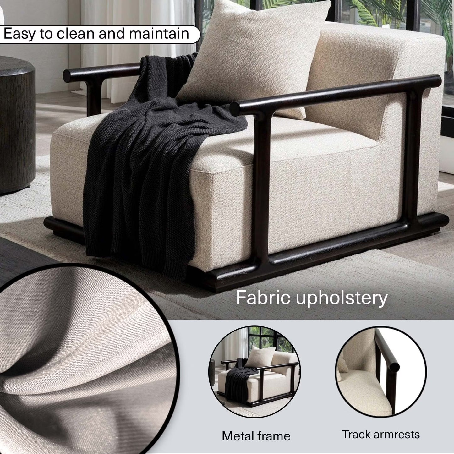 Lone single seater sofa