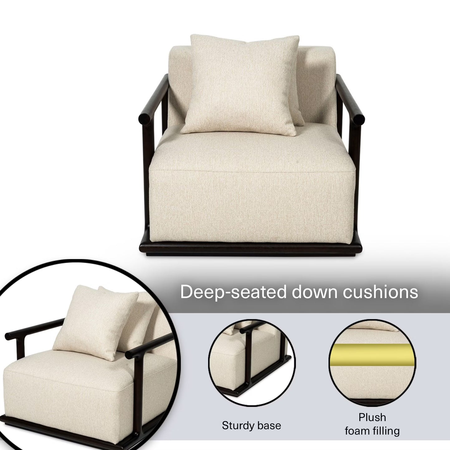 Lone single seater sofa