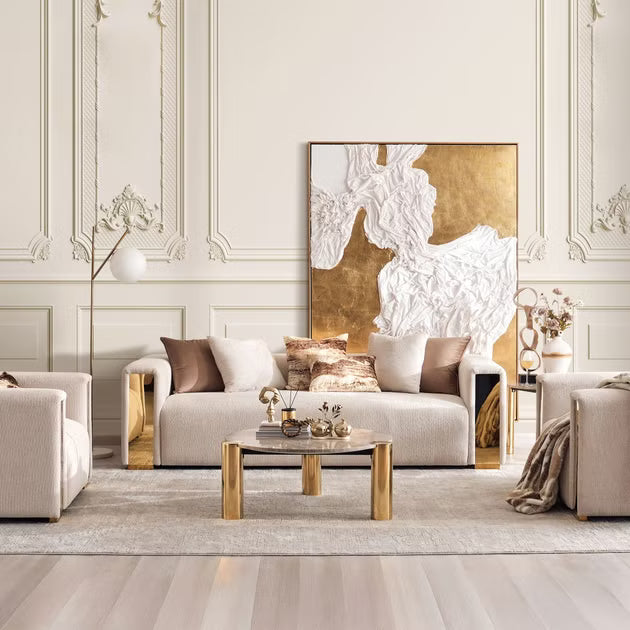 أريكة بانون 4 مقاعد - كريمي 