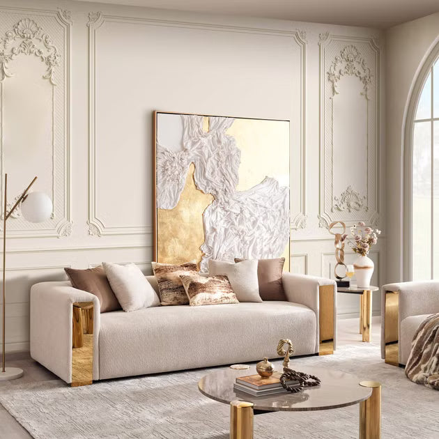 أريكة بانون 4 مقاعد - كريمي 