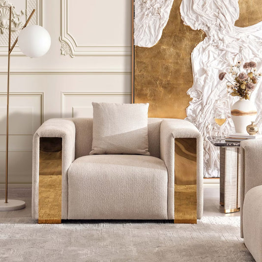 Rano single seater sofa - cream