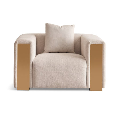 أريكة رانو ذات المقعد الواحد - كريمي 