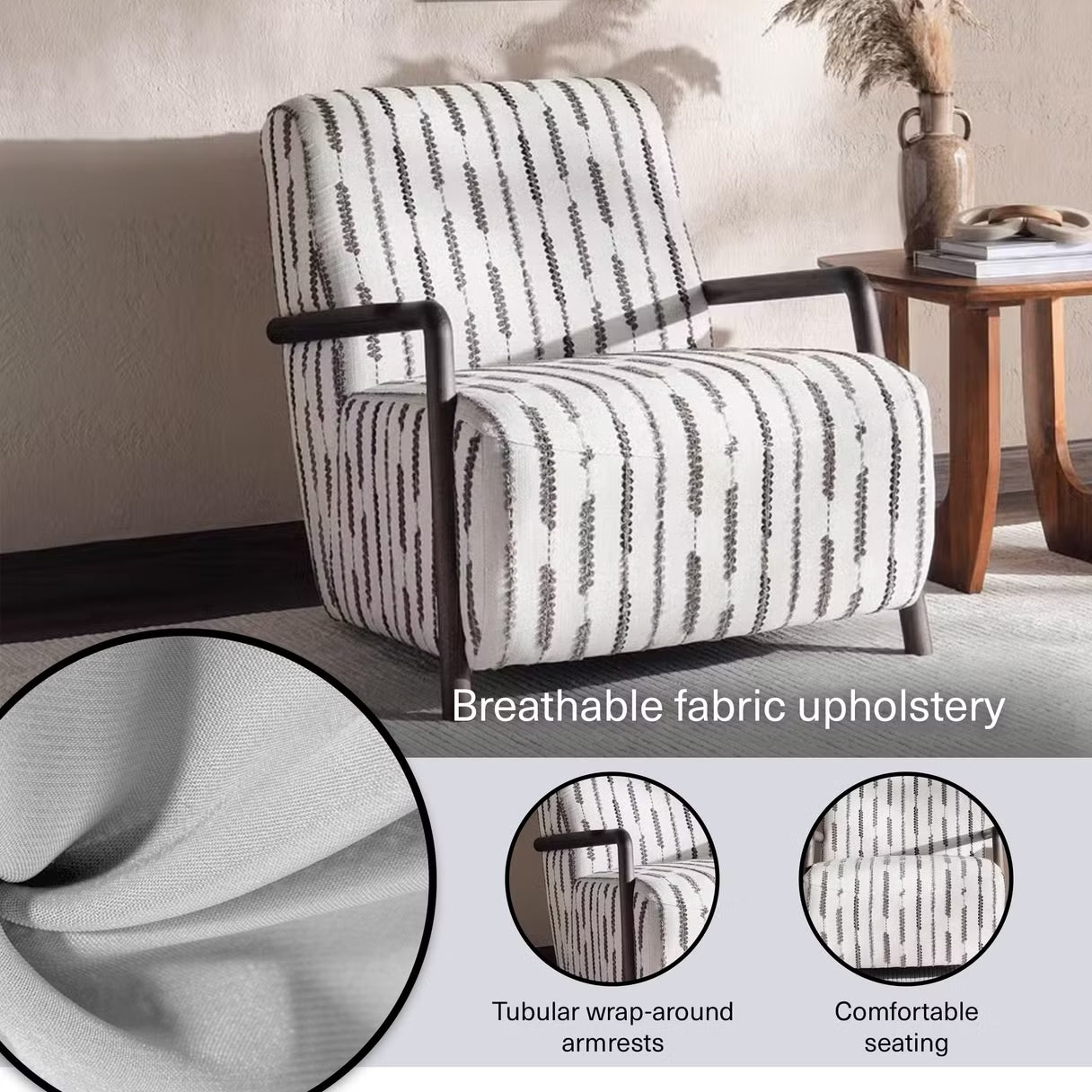 أريكة تينو ذات المقعد الواحد - كريمي 