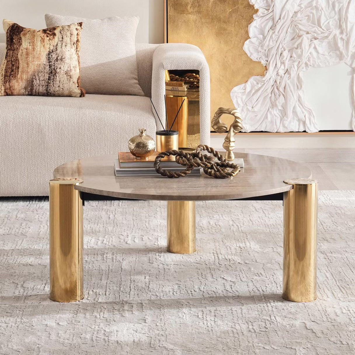 طاولة قهوة سيلا - بيج 