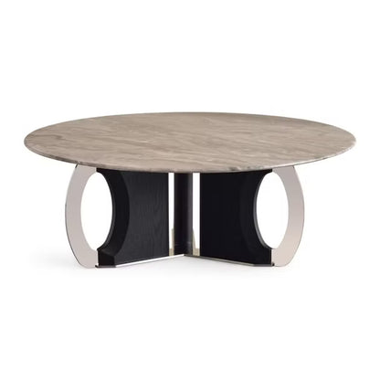 Alton coffee table marble - silver black