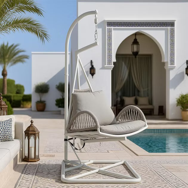 أرجوحة خارجية من لوانيا - أبيض عاجي 