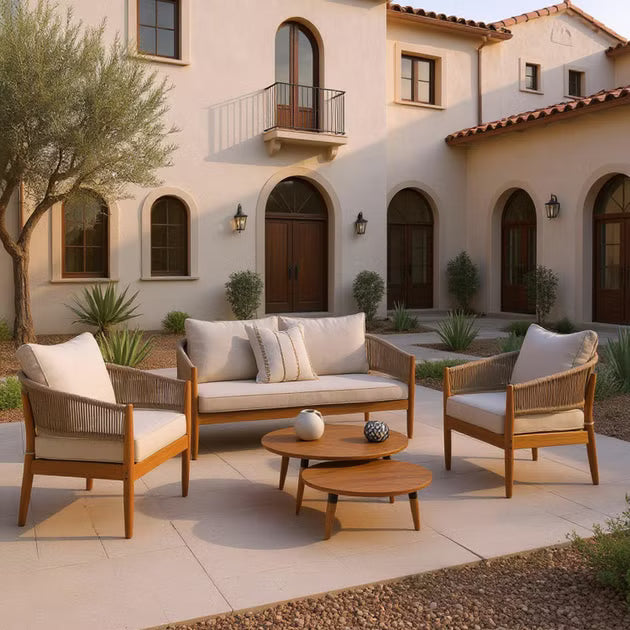 Rima outdoor sofa set 2+1+1+coffee table - beige