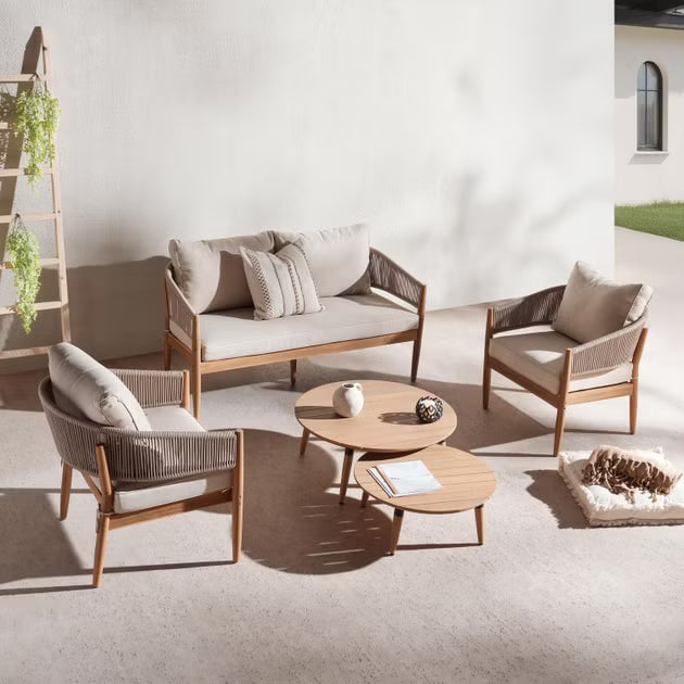 Rima outdoor sofa set 2+1+1+coffee table - beige