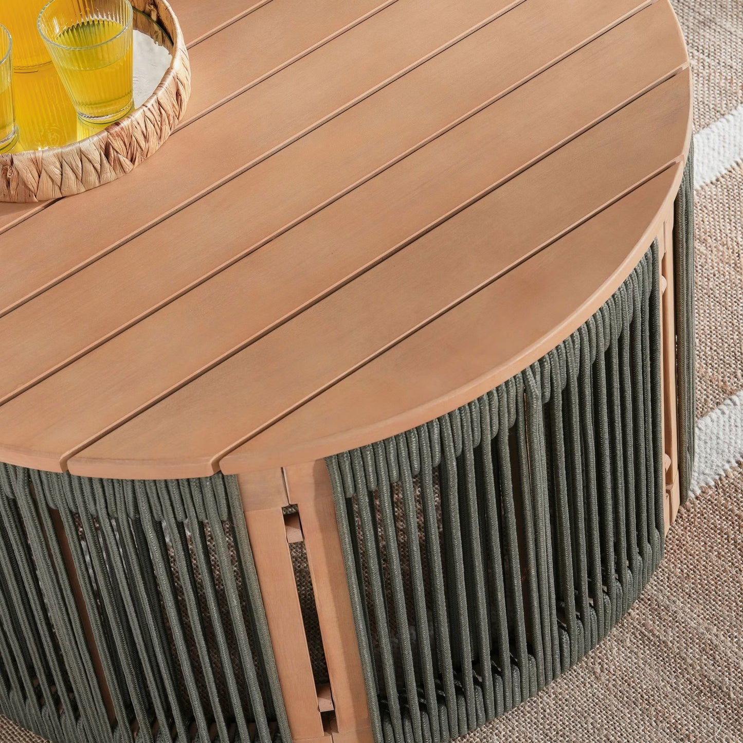 طقم أريكة خارجية روتري 3+1+1+1ct - أخضر زيتوني 