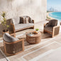Lariz outdoor sofa set 2+1+1+coffee table - light grey