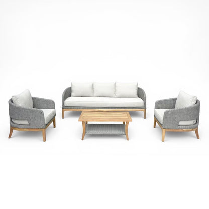 Ram outdoor sofa set 3+1+1+coffee table - beige