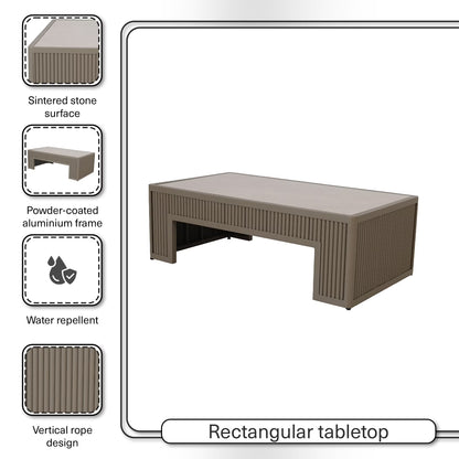 Shana outdoor sofa set 3+1+1+coffee table - beige