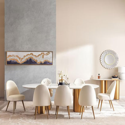 Gerone 1+8 dining set with gerone chairs package