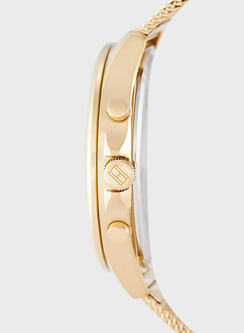 ساعة تومي هيلفيغر التناظرية متعددة الوظائف بسوار من الفولاذ 