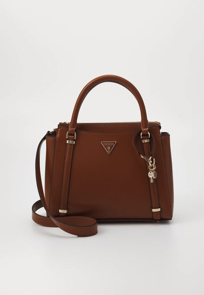 GUESS  DARYNA SATCHEL - Handbag - cognac