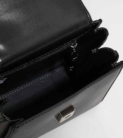 CHARLES & KEITH Locket Metallic Chain Top Handle Bag