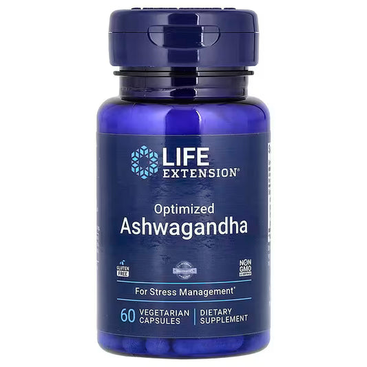 Life Extension, Optimized Ashwagandha, 60 Vegetarian Capsules (125 mg per Capsule)