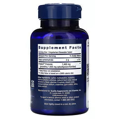 Life Extension, Florassist Prebiotic Chewable, Natural Strawberry, 60 Vegetarian Chewable Tablets (1,400 mg per Tablet)