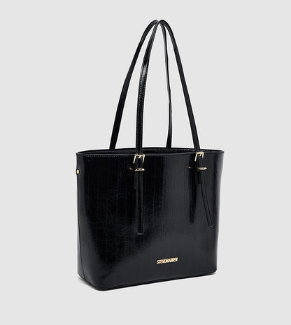 Steve Madden Textured Buckle Detail Shoulder Bag