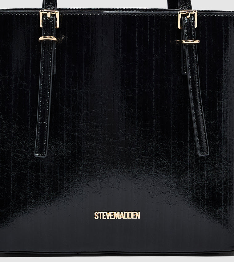 Steve Madden Textured Buckle Detail Shoulder Bag