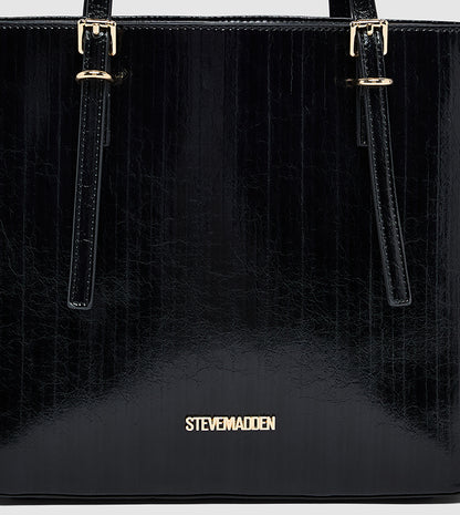 Steve Madden Textured Buckle Detail Shoulder Bag