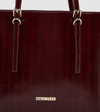 Steve Madden Textured Buckle Detail Shoulder Bag