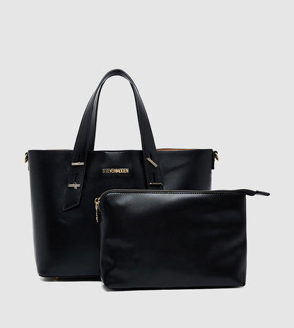 Steve Madden Textured Bucket Bag with Pouch