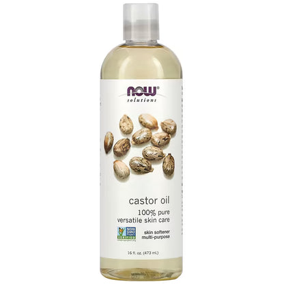 NOW Foods, Solutions, Castor Oil, 16 fl oz (473 ml)