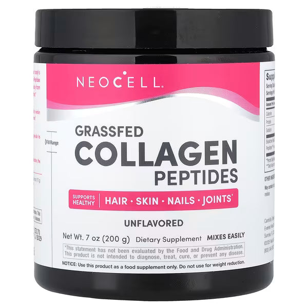 NeoCell, Grassfed Collagen Peptides, Unflavored, 7 oz (200 g)