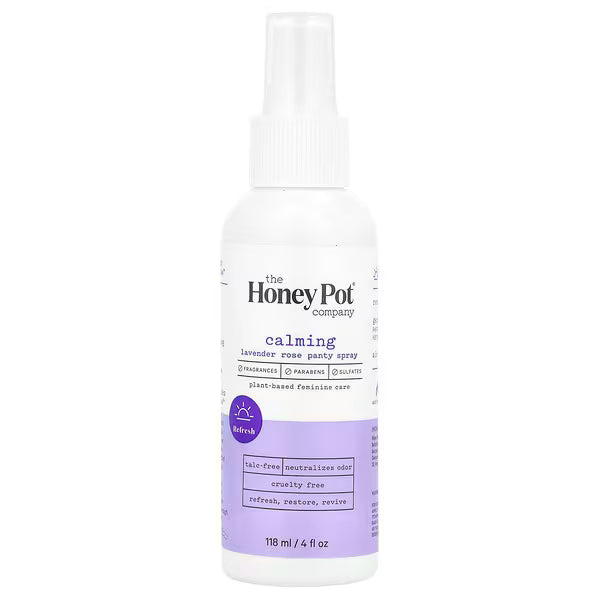 The Honey Pot Company, Panty Spray, Calming Lavender Rose, 4 fl oz (118 ml)