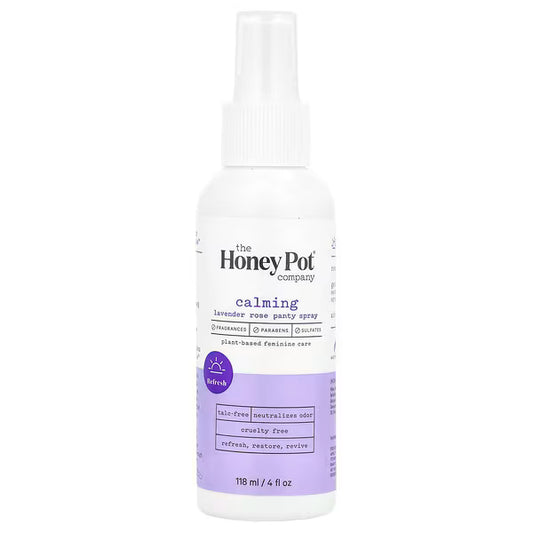 The Honey Pot Company, Panty Spray, Calming Lavender Rose, 4 fl oz (118 ml)