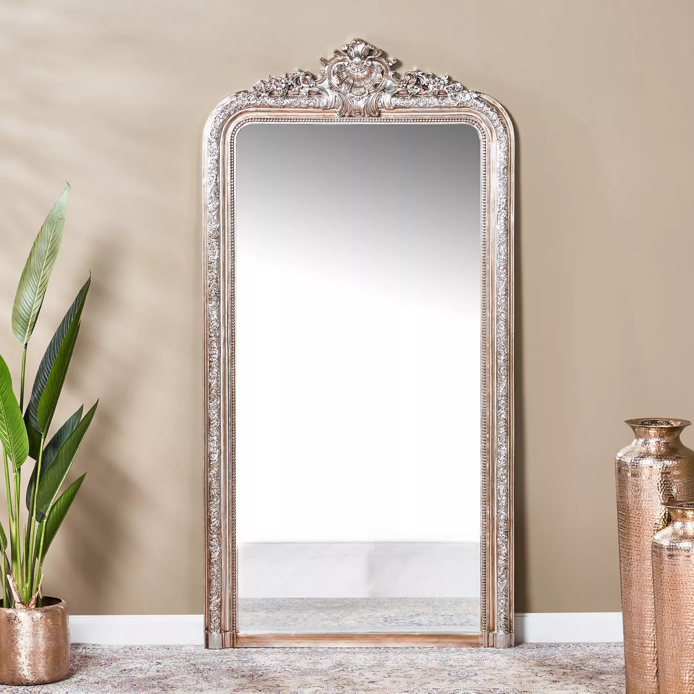 Puraj Leaner Floor Mirror - 100x5x196 cm