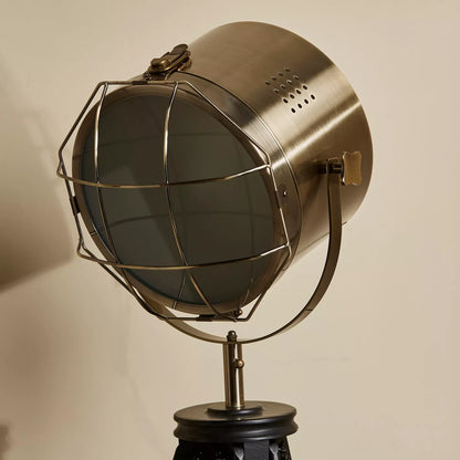 Industrial metal floor lamp