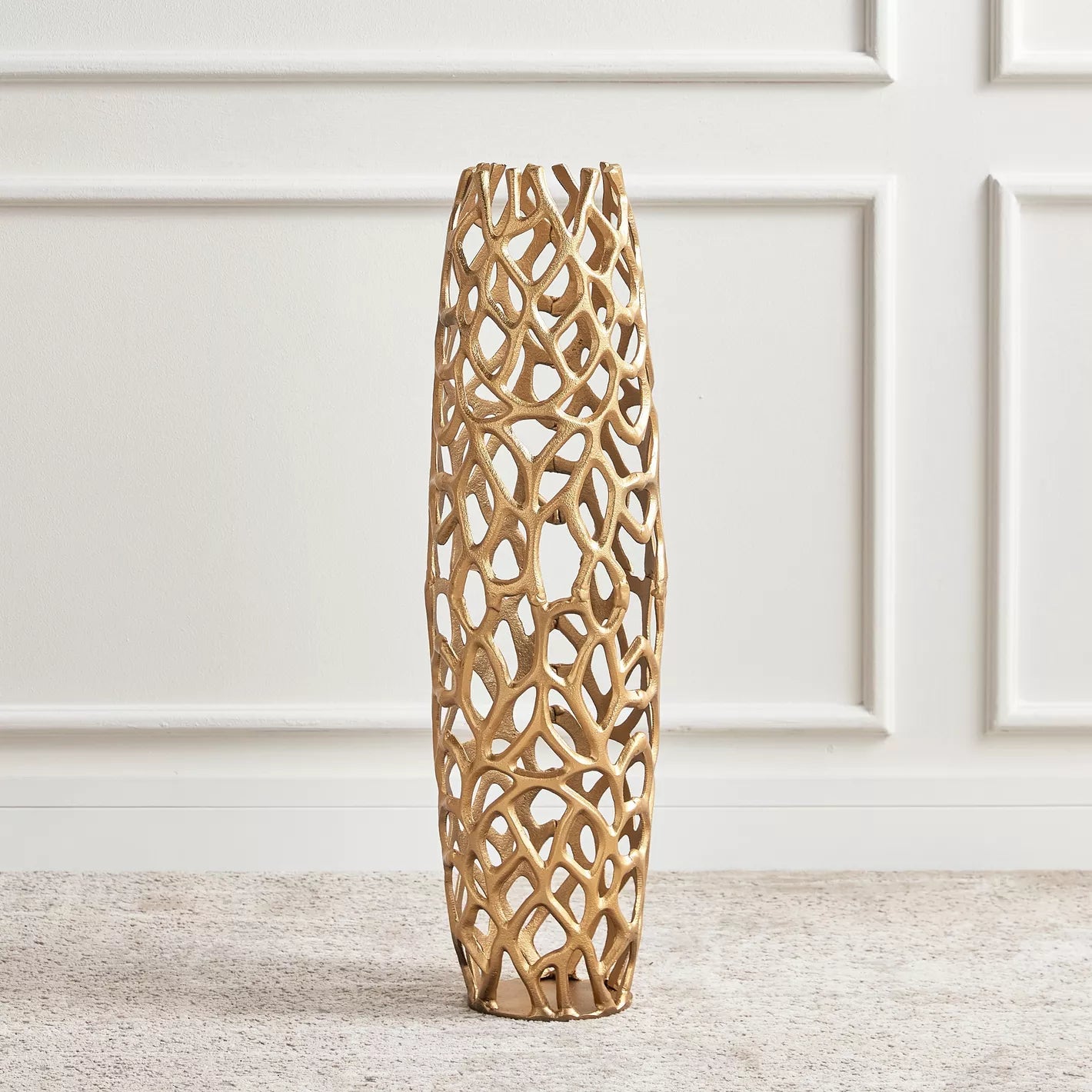 Trellis Metal Floor Vase - 78 cm