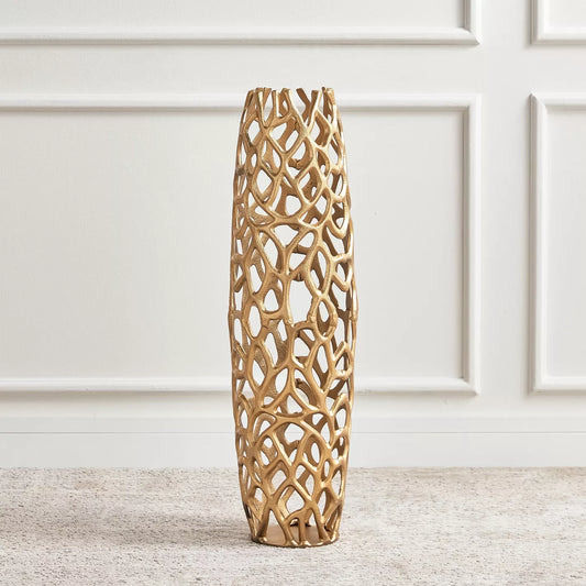 Trellis Metal Floor Vase - 78 cm