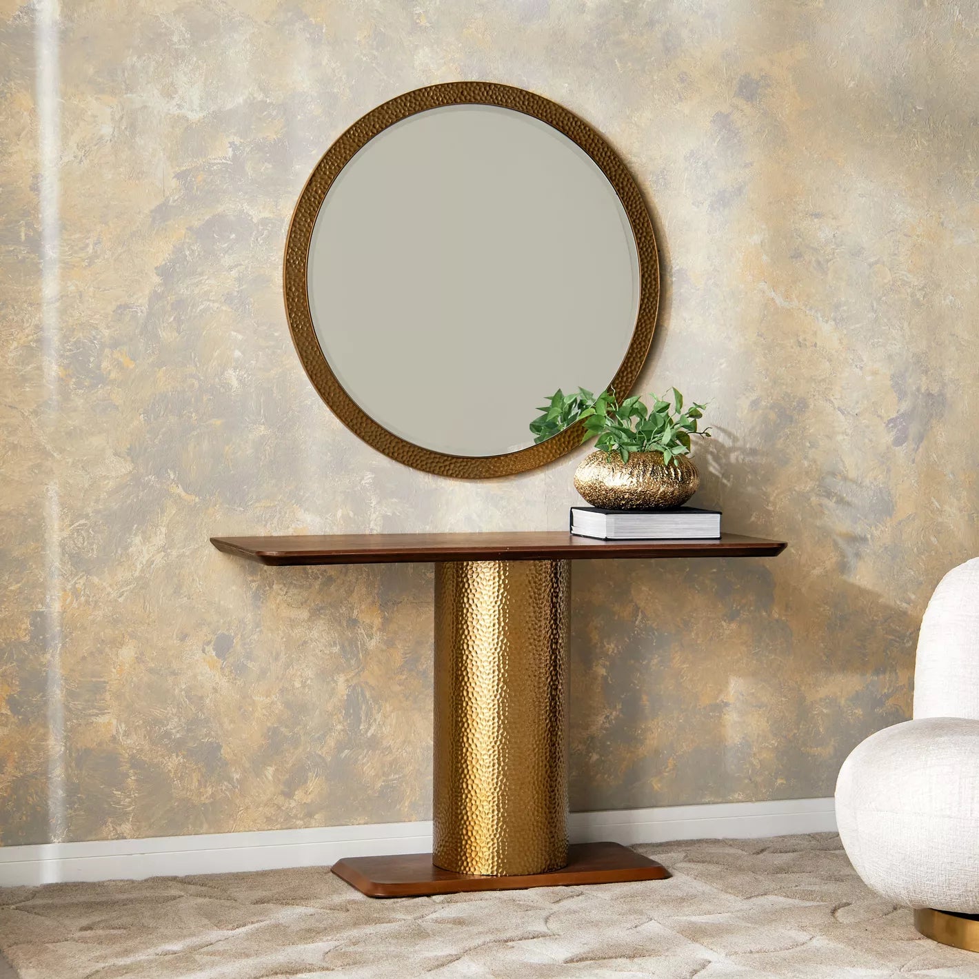 طاولة وحدة التحكم Amad مع مرآة