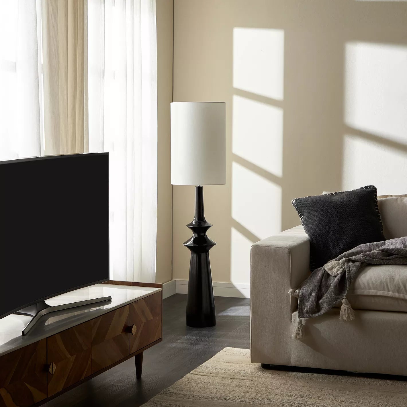 مصباح أرضي سيراميك داروس - 145 سم