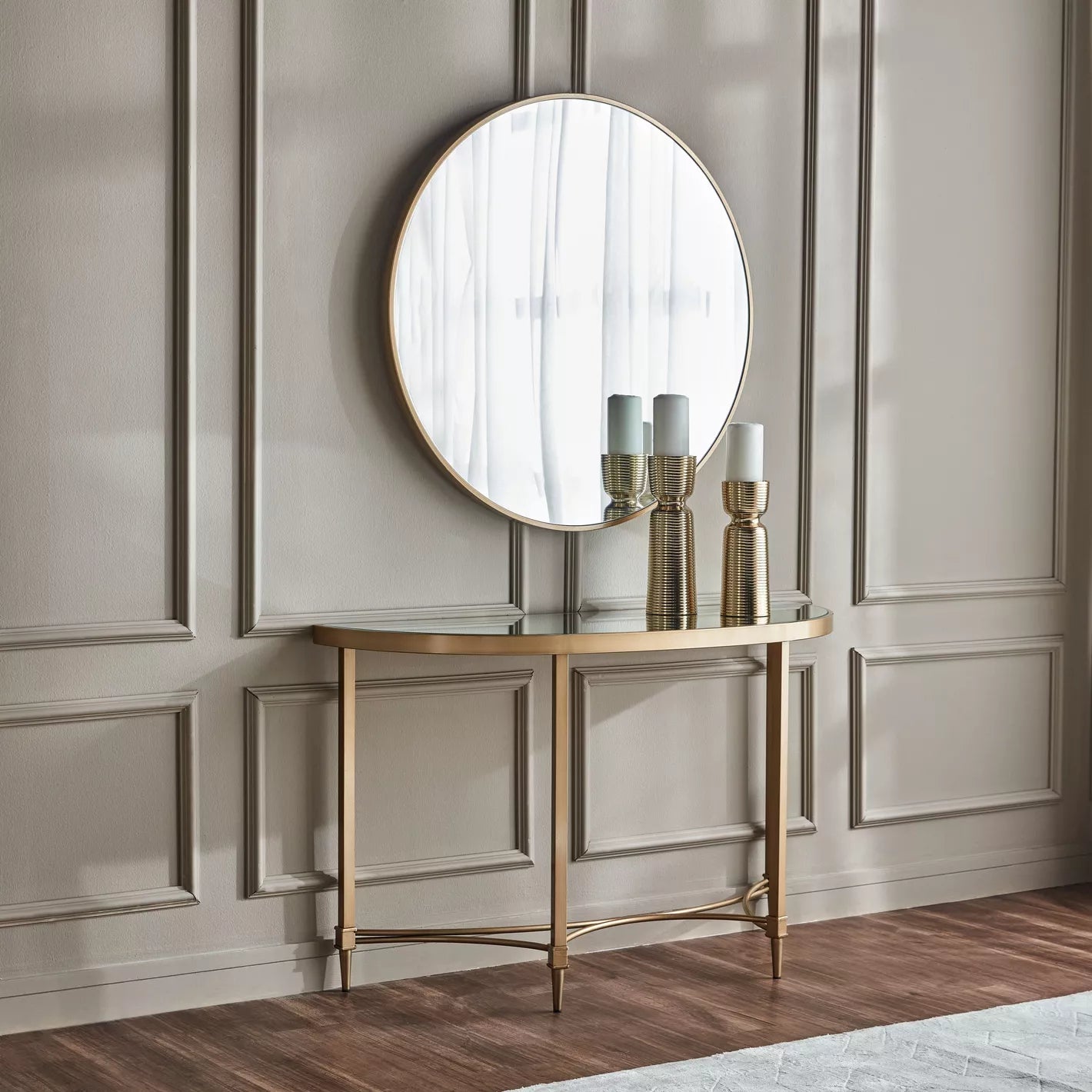 طاولة وحدة التحكم نيتو مع مرآة