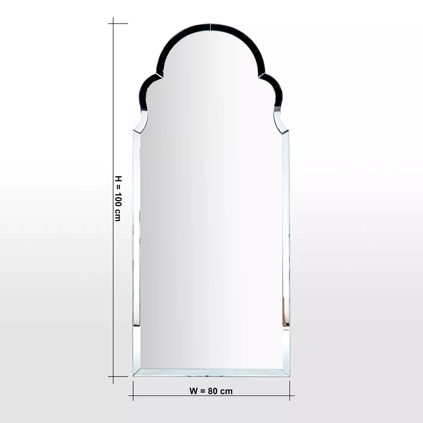 Bonnie Bevelled Floor Mirror - 180x80 cm