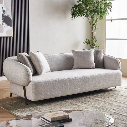 Ron French 3-Seater Fabric Sofa