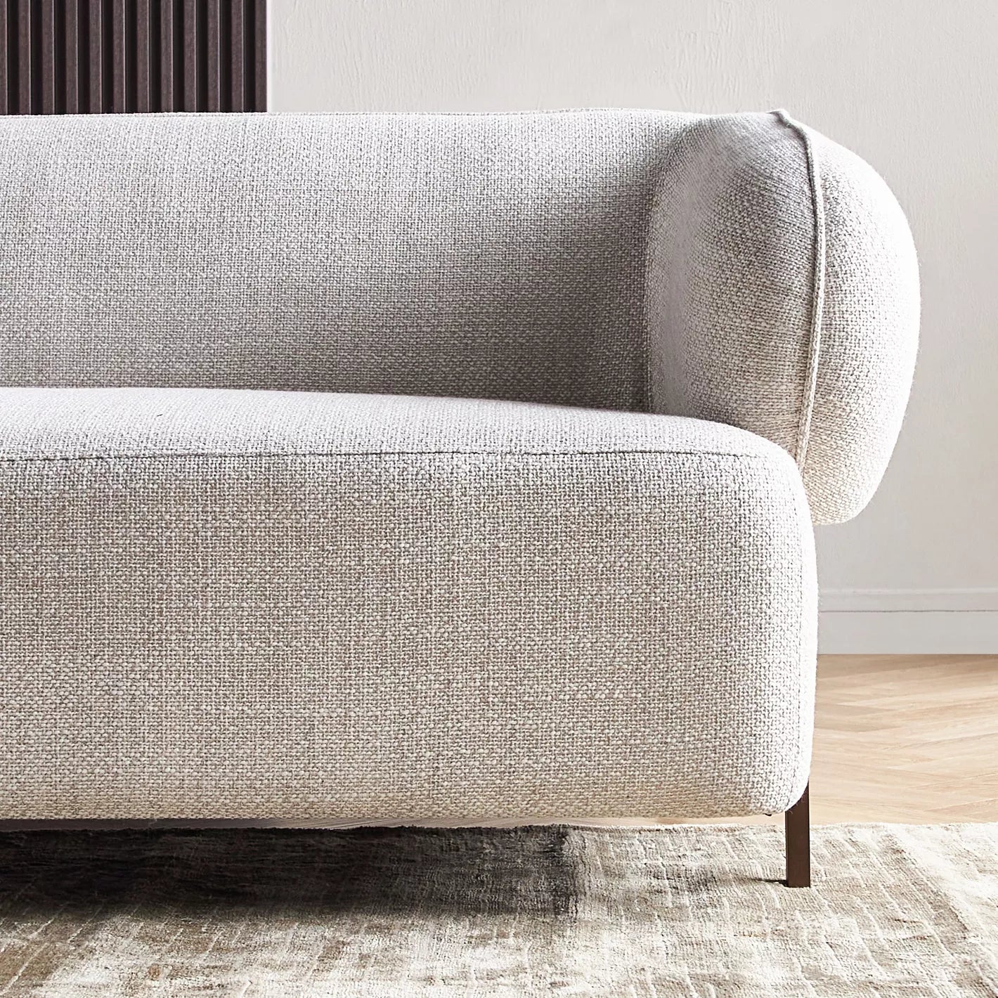 أريكة رون فرينش القماشية ثلاثية المقاعد