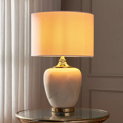 مصباح طاولة زجاجي سيفينا - 59 سم