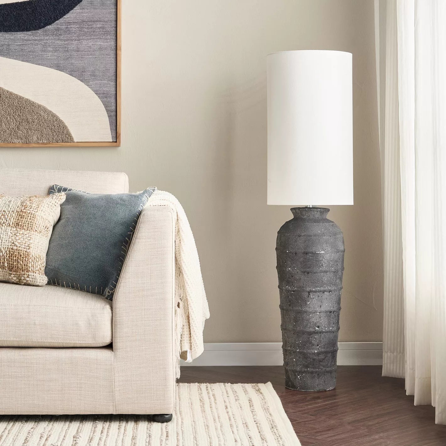 مصباح أرضي سيراميك سارة - 134 سم