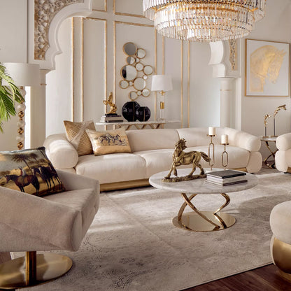 أريكة أريس المخملية ذات الأربعة مقاعد