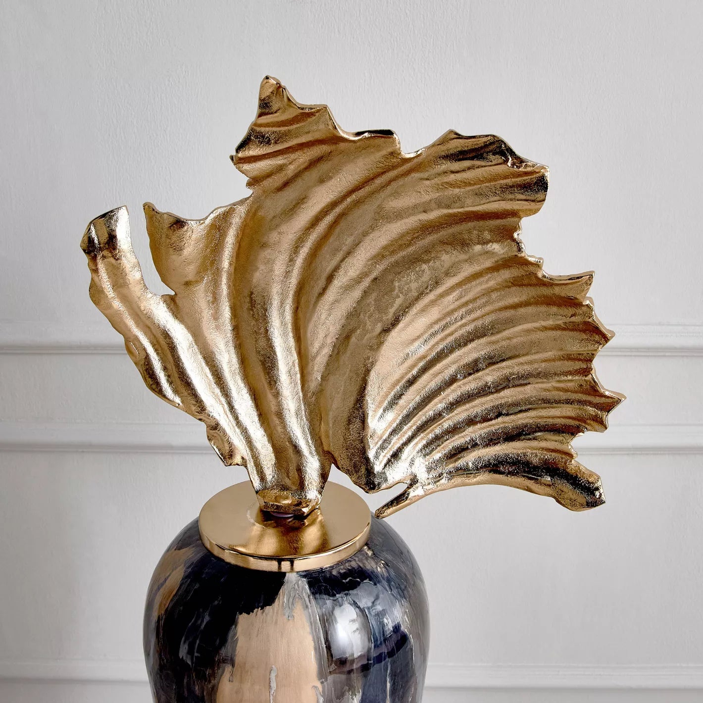 Desert Elegance Metal Floor Vase - 108 cm